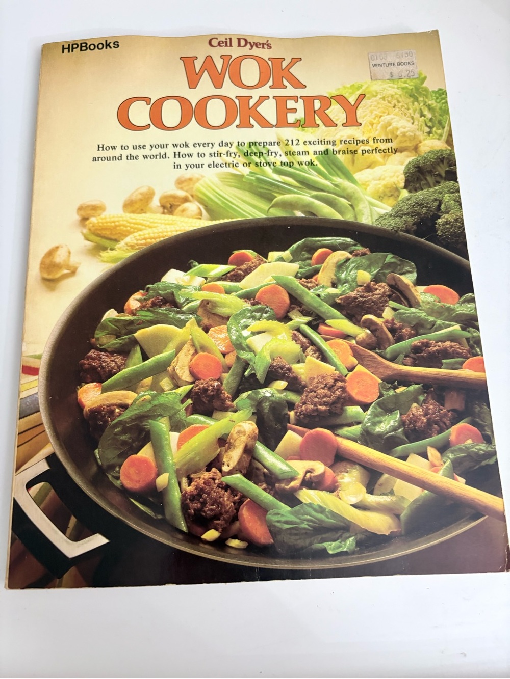 Wok Cookery Cookbook - Cream/Orange Cover